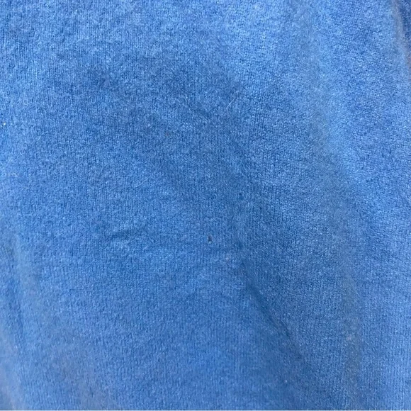 DUKE OF SCOTLAND Men’s Vibrant Blue V-Neck Cashmere Sweater Size XXL shrunk to L - Picture 5 of 12